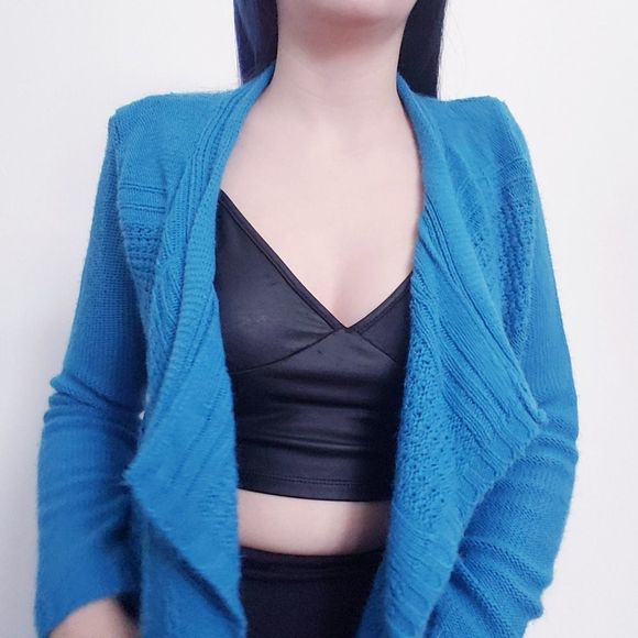 Kim Rogers Light Blue Knit Cardigan - Picture 7 of 13